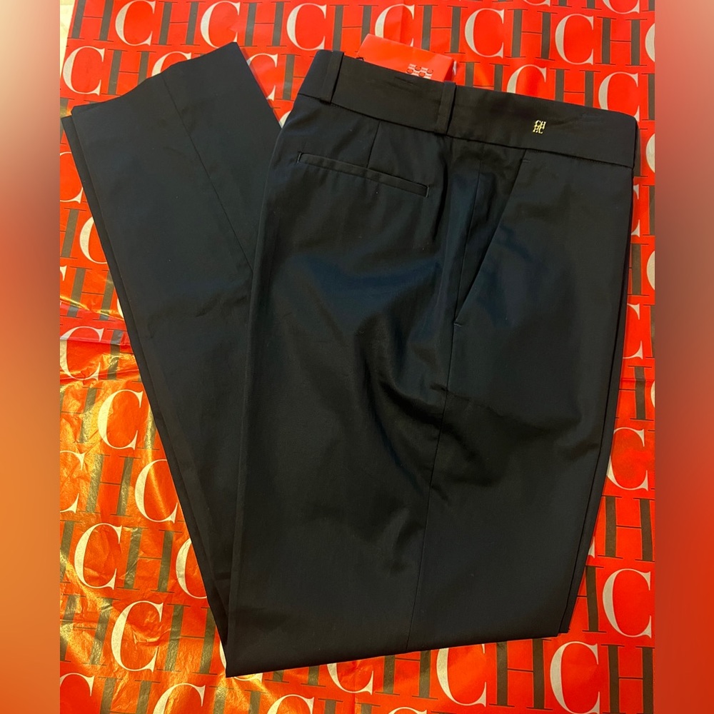 Carolina Herrera Straight trousers. Women Navy blue size 4